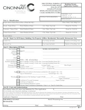 cincinnati building permit application.